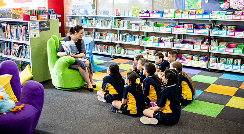 School Library at St Mathews Primary Windsor