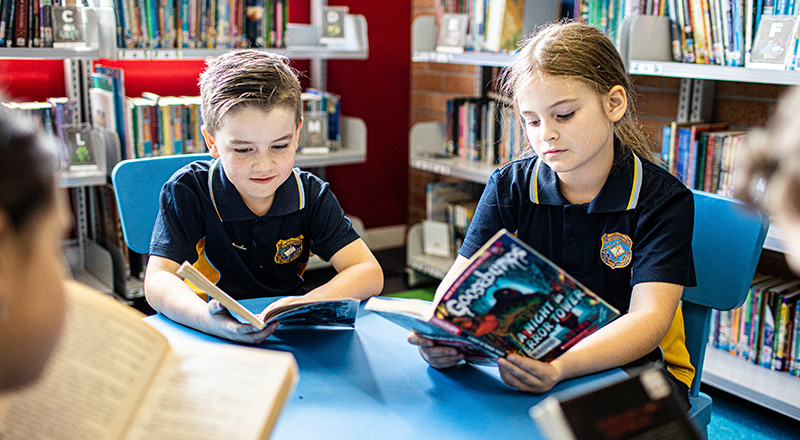 School Library at St Mathews Primary Windsor